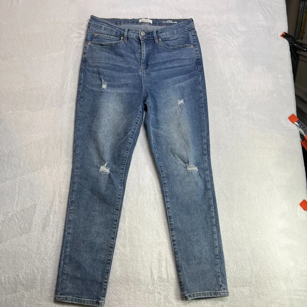 Nicole Miller New York Soho High Rise Skinny Crop Jeans‎ Women's 8 Denim - 29X26